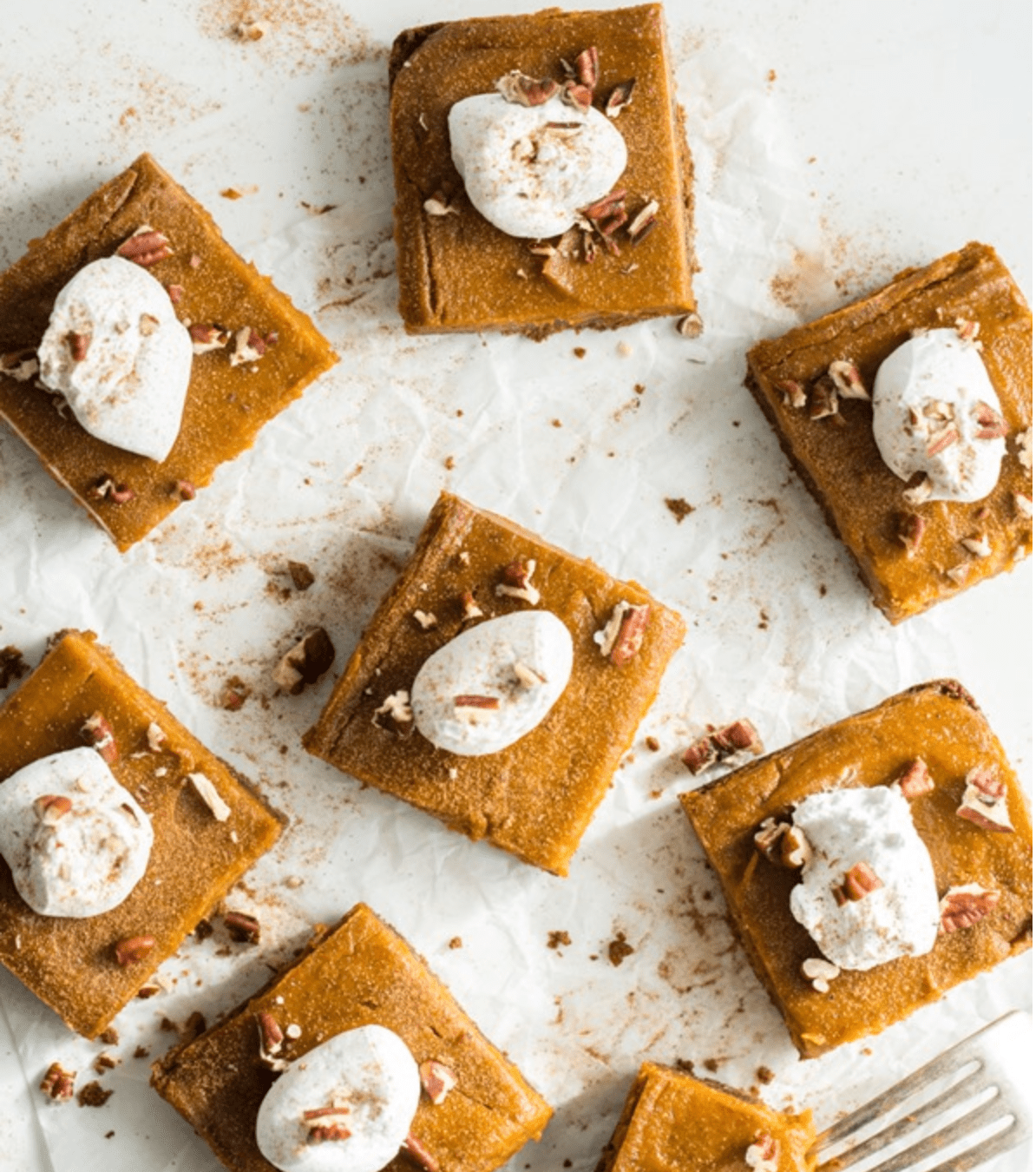 Vegan Pumpkin Pie Squares with Gluten-Free Graham Cracker Crust