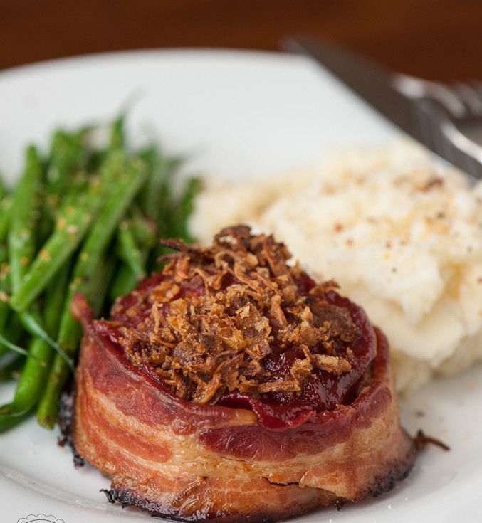 Bacon Wrapped Mini Meatloaf