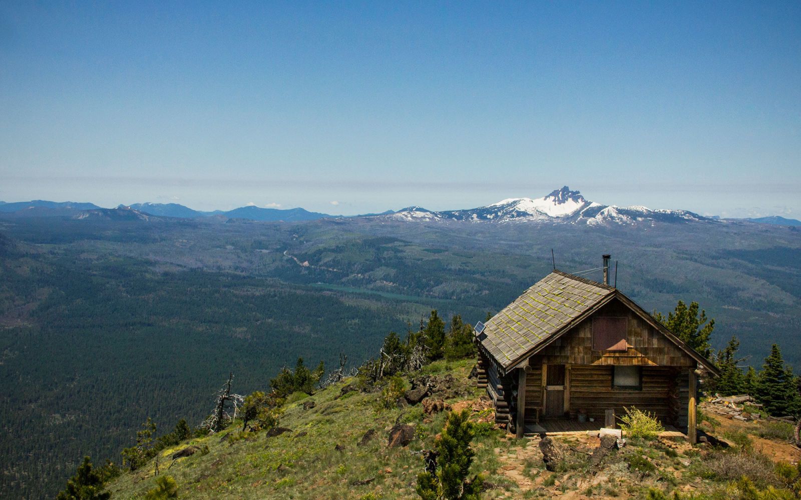 A secluded cabin in Oregon.