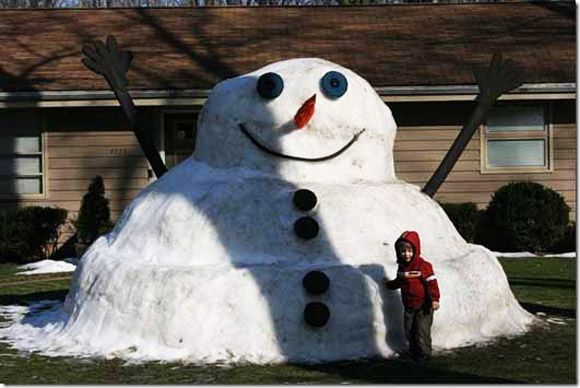 Huge snowman