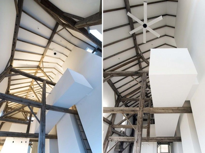 Ceilings of the barn home