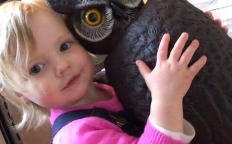 Sylvie holds Whootie