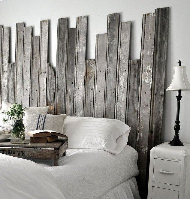 Distressed headboard