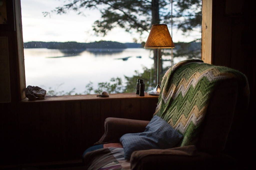 Chair in front of window