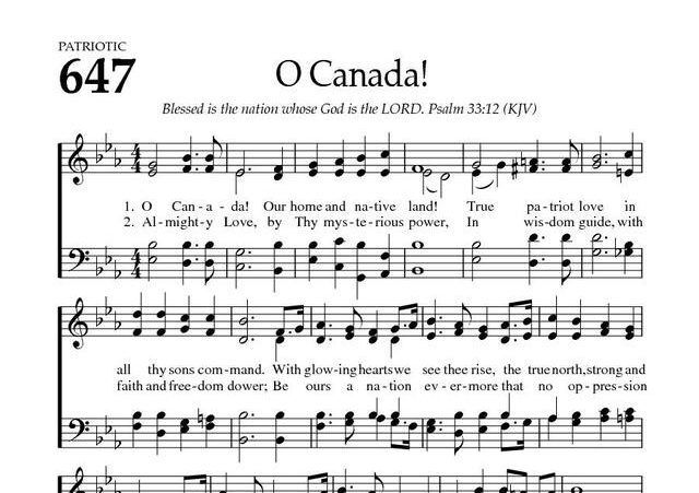 O Canada became the national anthem on July 1, 1980