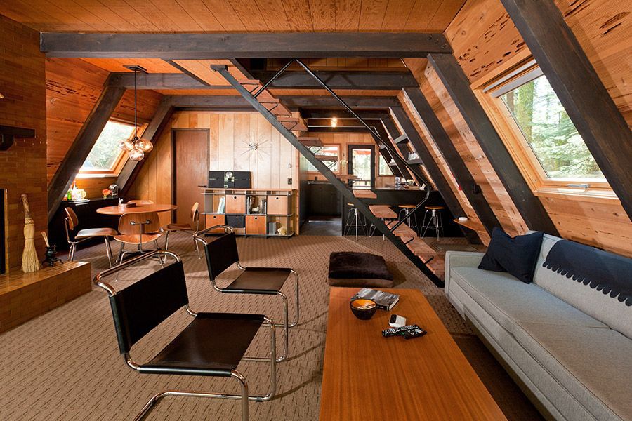 Interior Tahoe A-frame