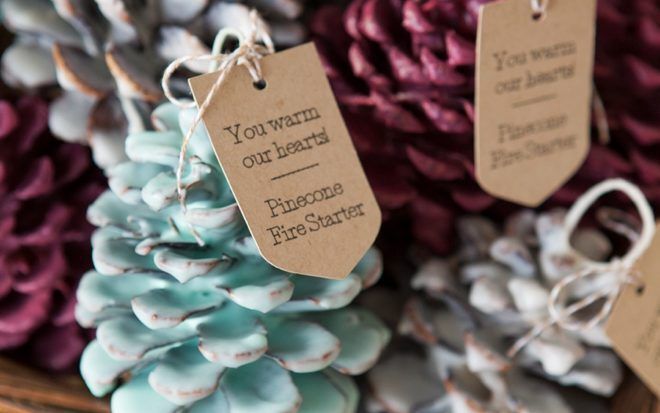 Pinecone fire starters