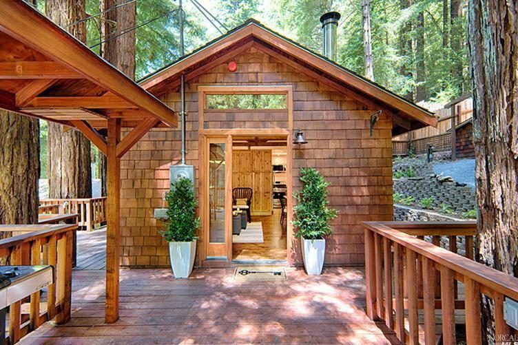 A tiny bungalow with a big deck