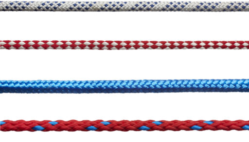 Four multi-coloured ropes.