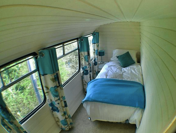 Betsy Blue double decker bus