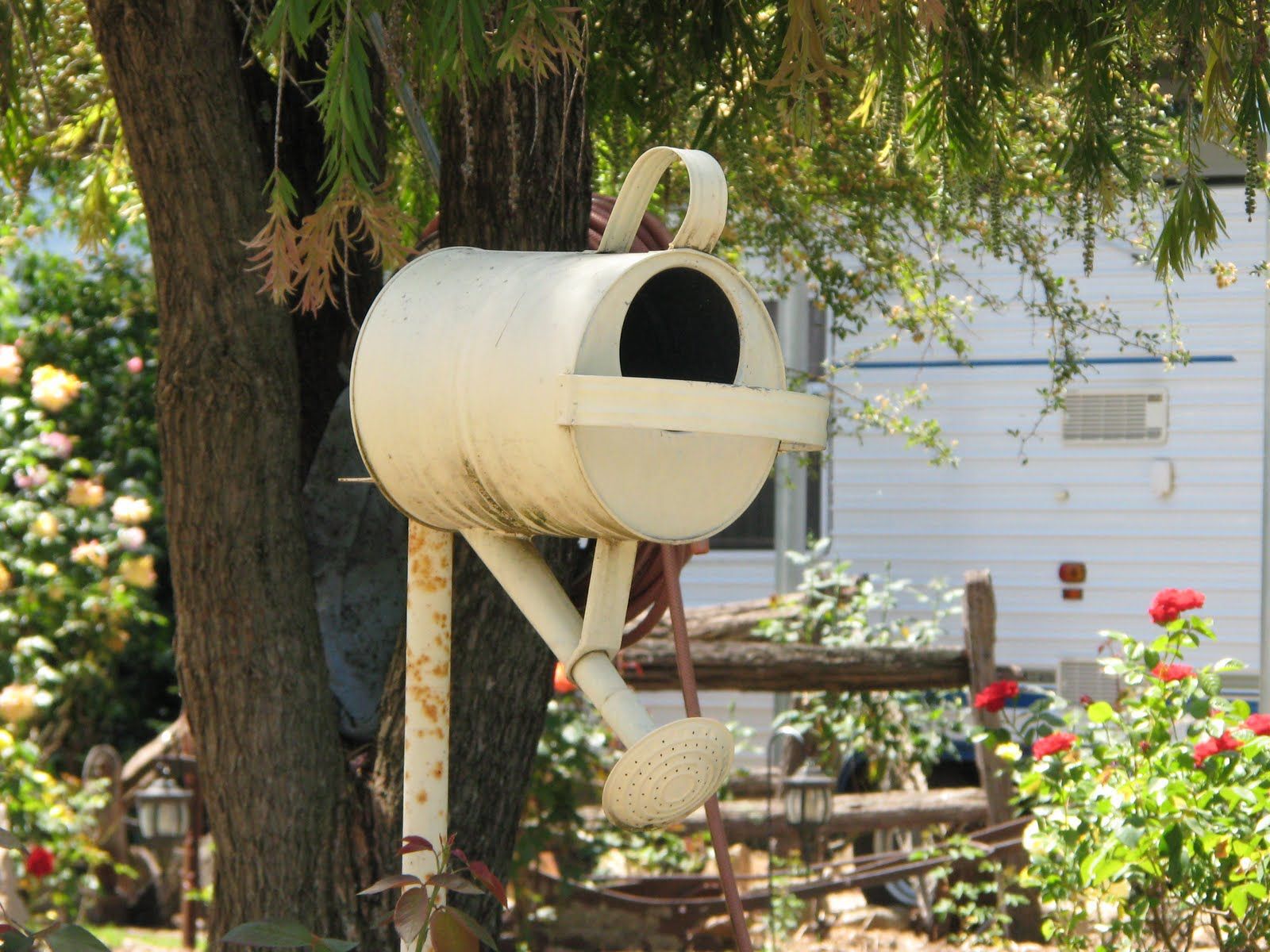 Watering can mailbox