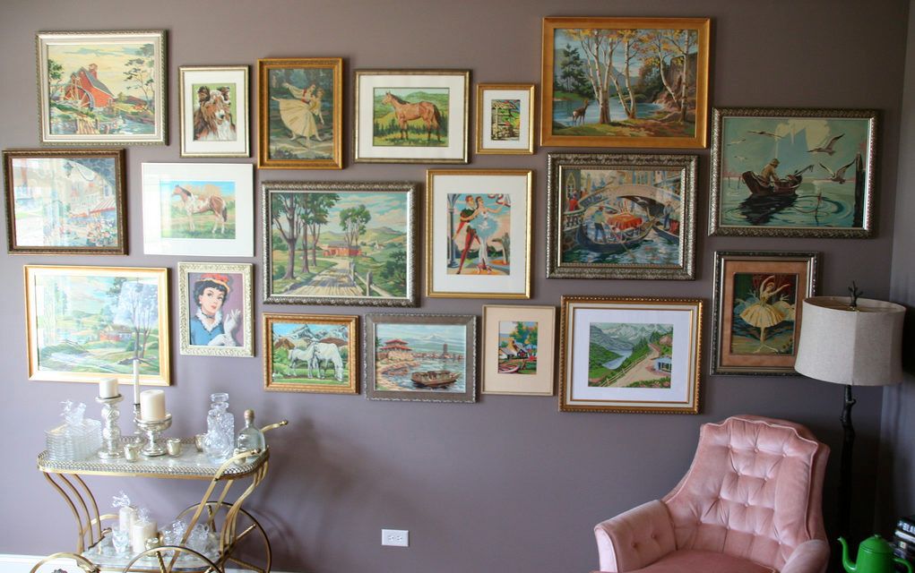 Paint-by-numbers paintings