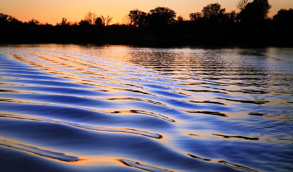 Lake Huron at sunset.