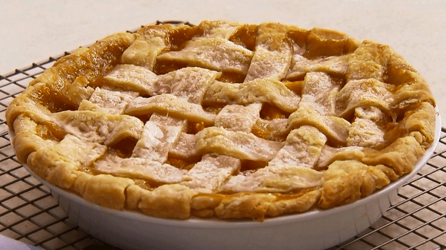An apple pie