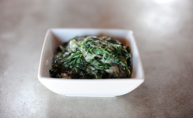 Creamed spinach