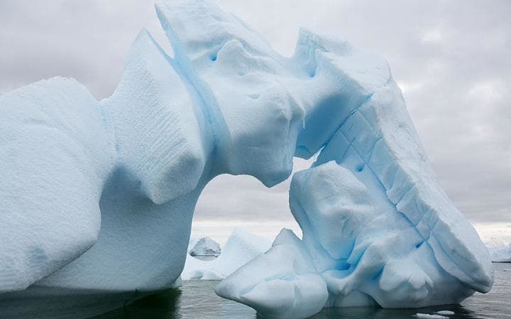 Interestingly shaped iceberg