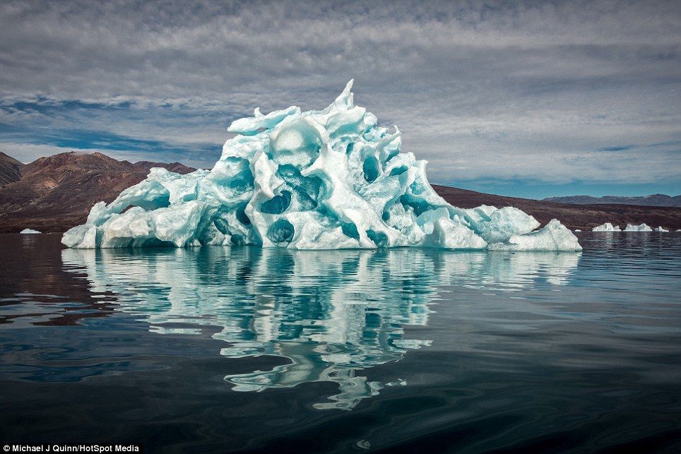 Iceberg with many patterns