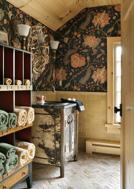Rustic washrooms
