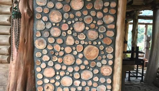 Cordwood wall