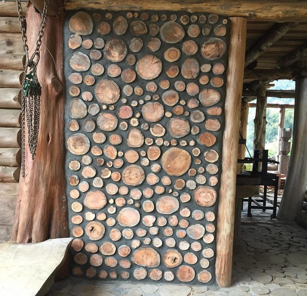 Cordwood wall