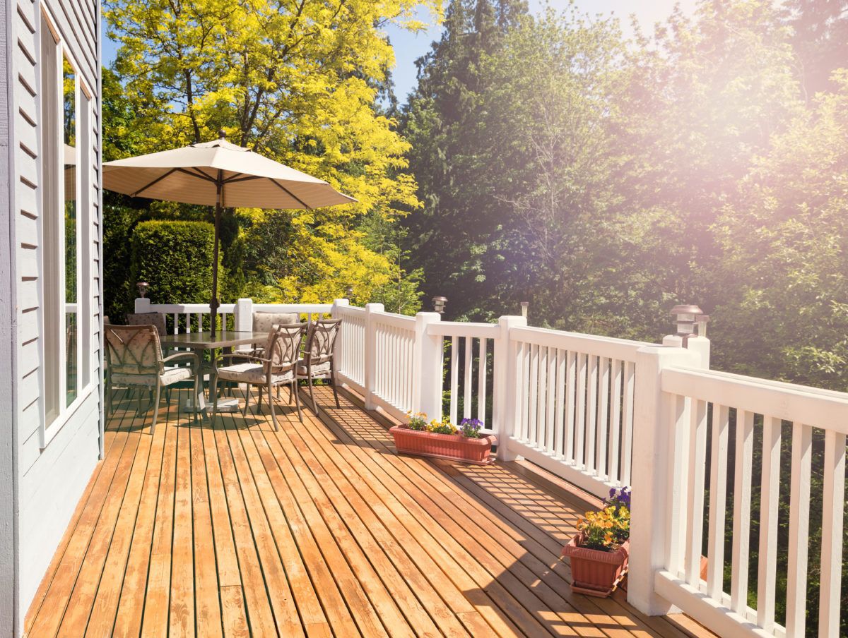Cedar deck
