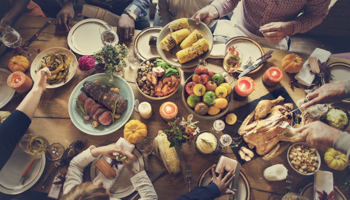 People Celebrating Thanksgiving