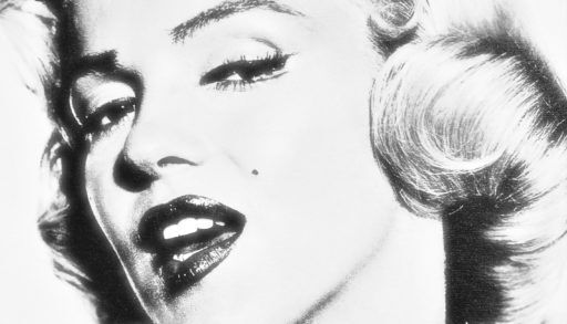 black and white Marilyn Monroe