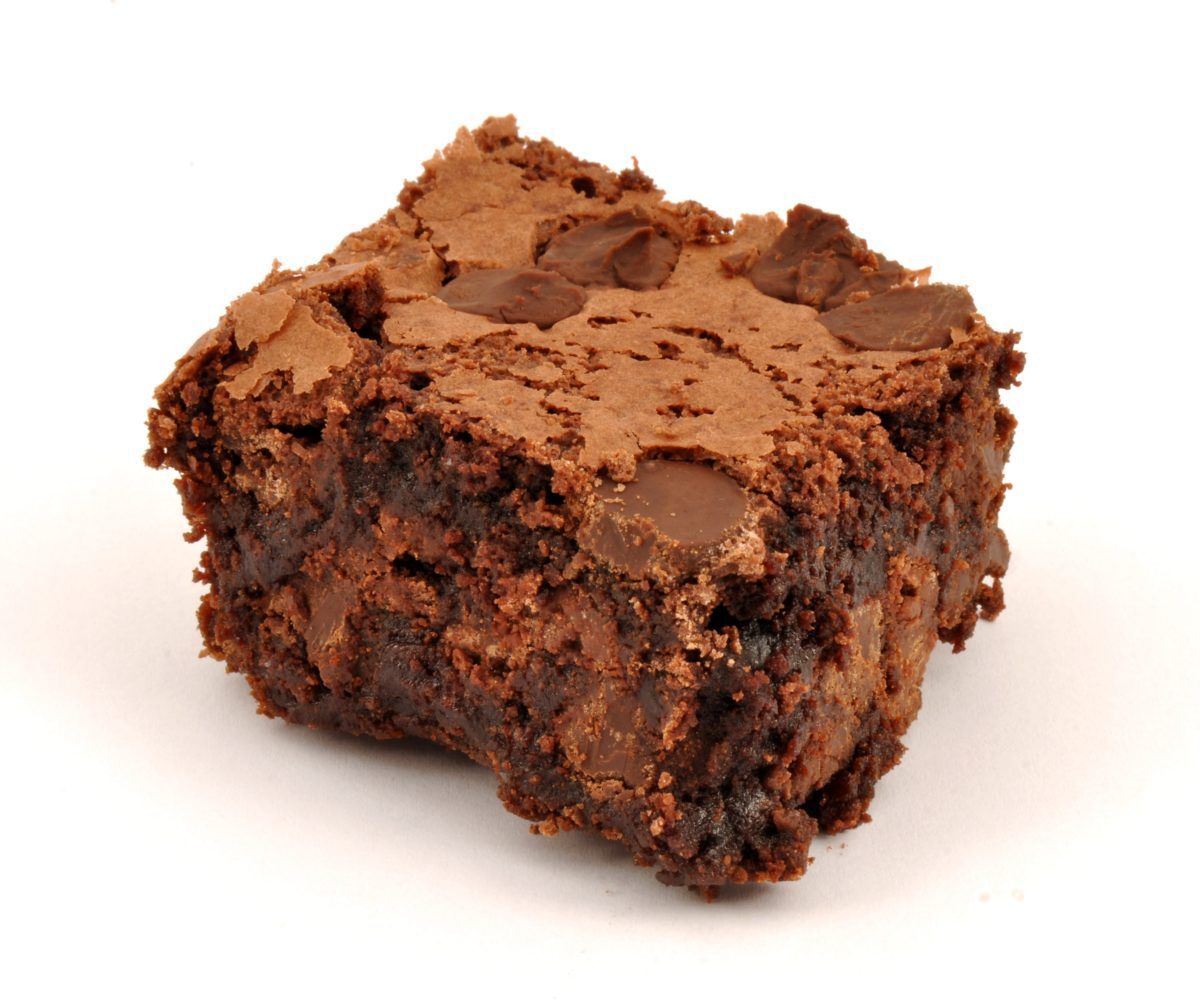 A chocolate brownie