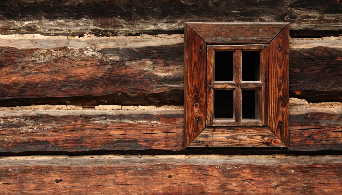 side of a wooden cottage