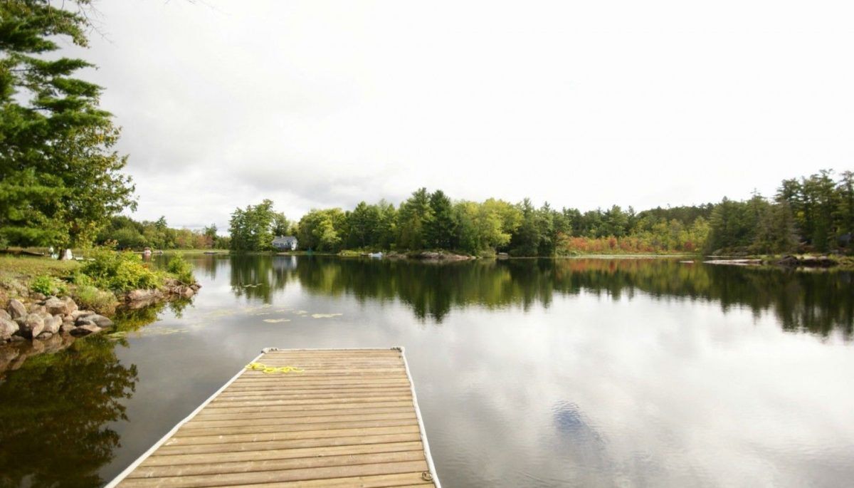 Dock jutting out into the water