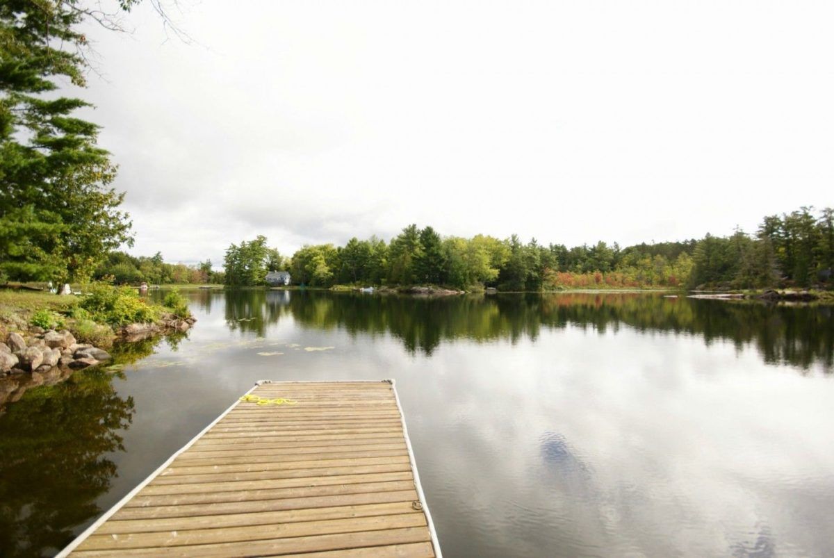 Dock jutting out into the water
