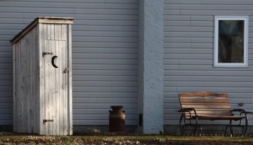 crescent moon outhouse door