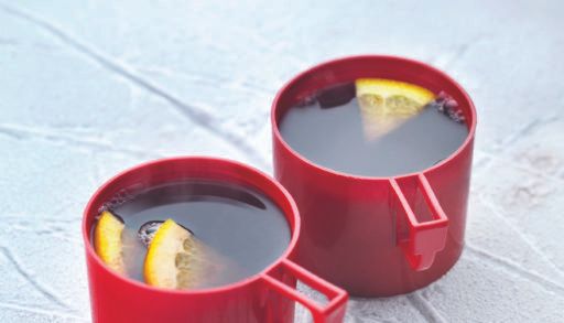 Warm caribou cocktails in red camp cups