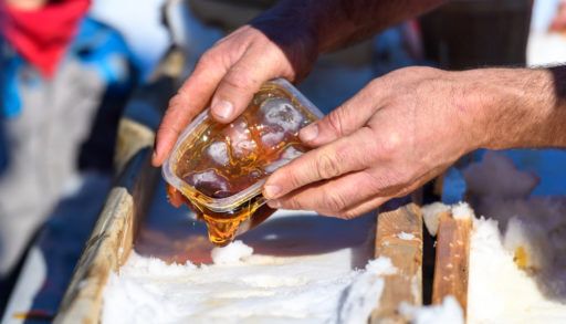 Cabanes à sucres also knows as Sugar Shack is where maple syrup is extracted. Maple syrup sap starts flowing