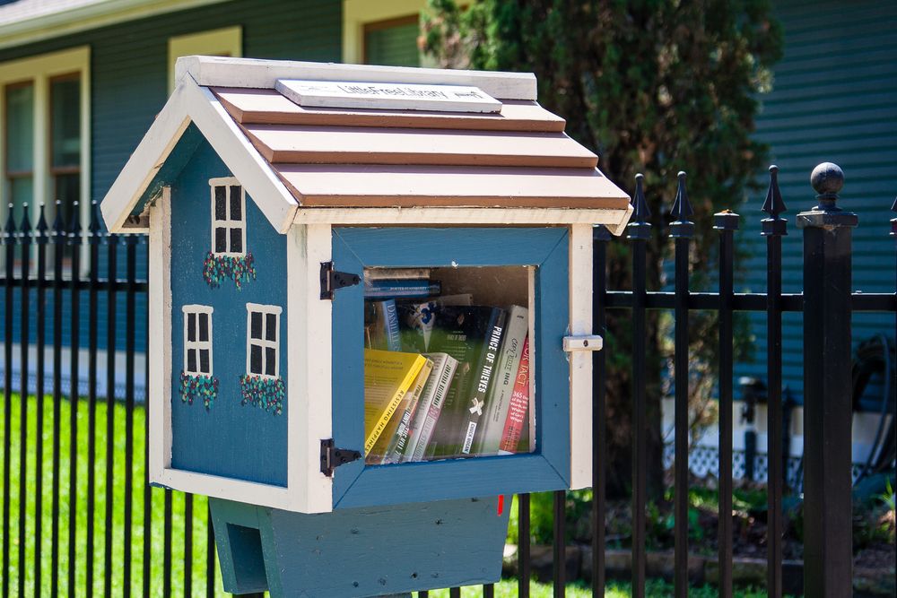 a-free-library-on-a-lawn