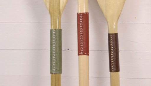 DIY Leather Paddle Handle Thumb Clean