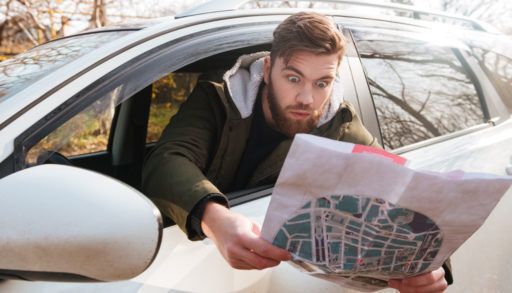 A lost man trying to find his way.