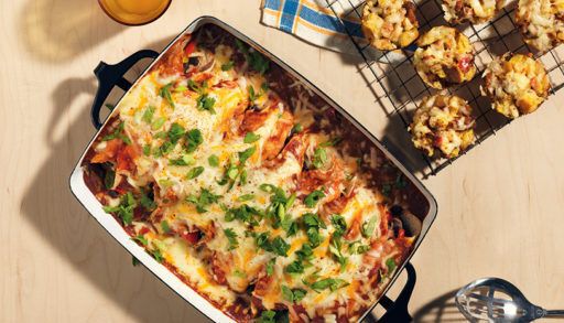 Breakfast enchiladas