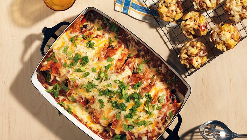 Breakfast enchiladas