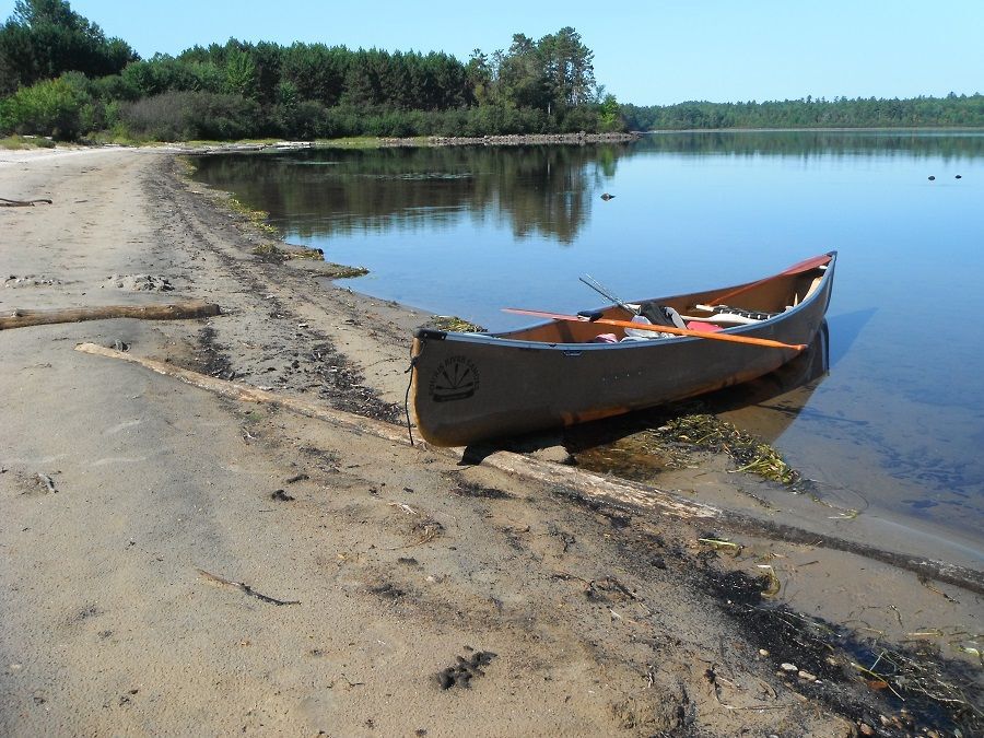 Canoe in water
