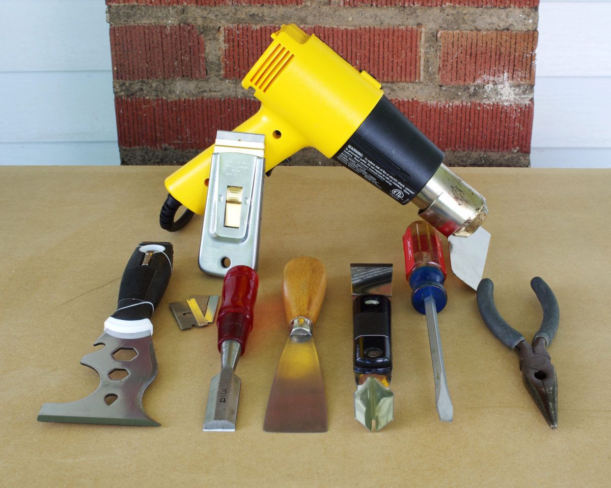 Tools used for glazing