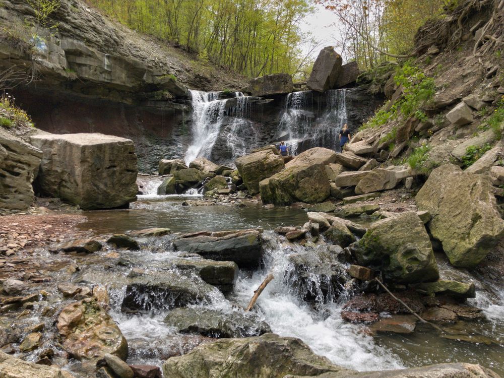 waterfall-on-hike-ontario
