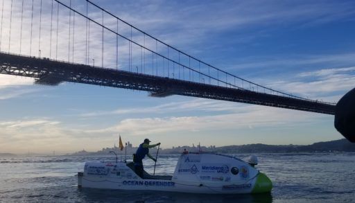 Antonio de la Rosa paddle boarding