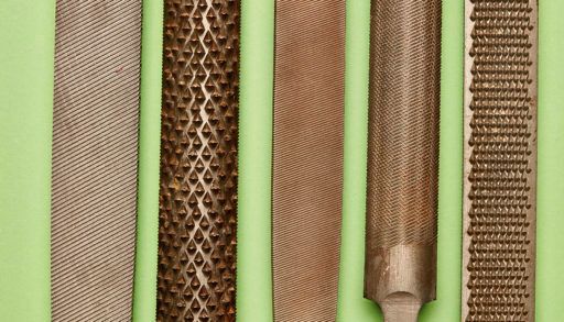 close up of various files and rasps