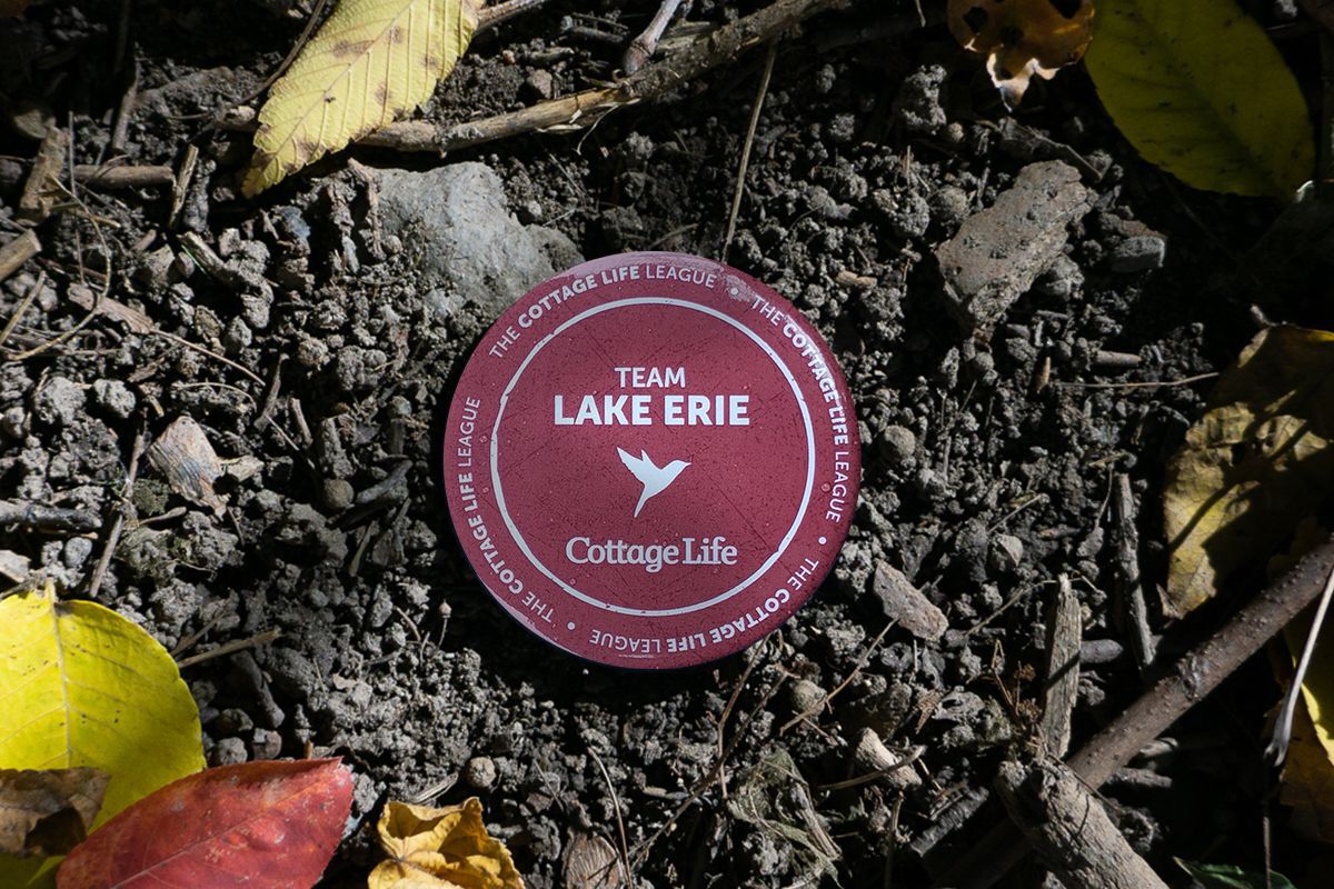 A button with the location Lake Erie