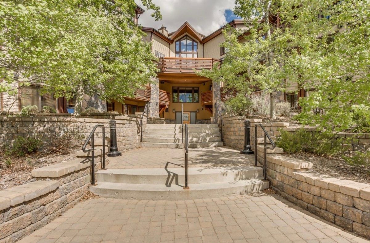 Entrance to condo building