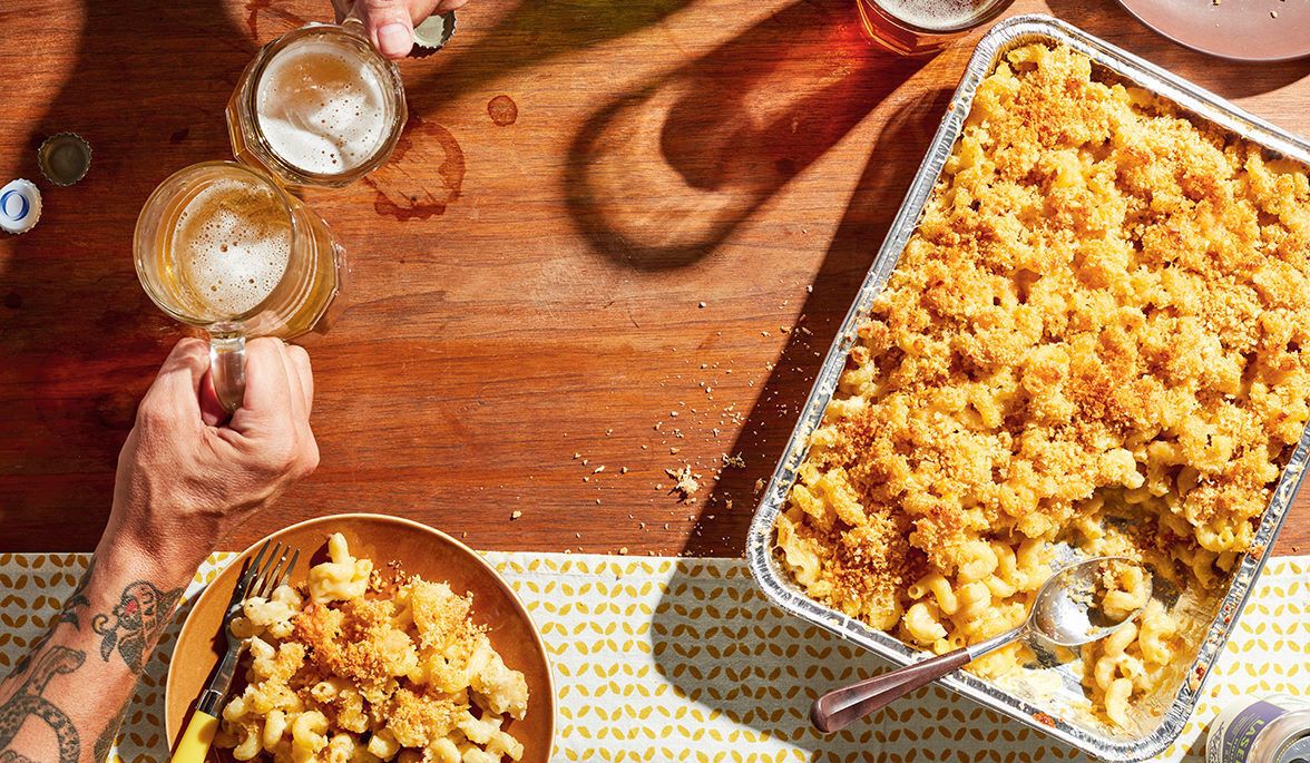 Mac and cheese made with beer