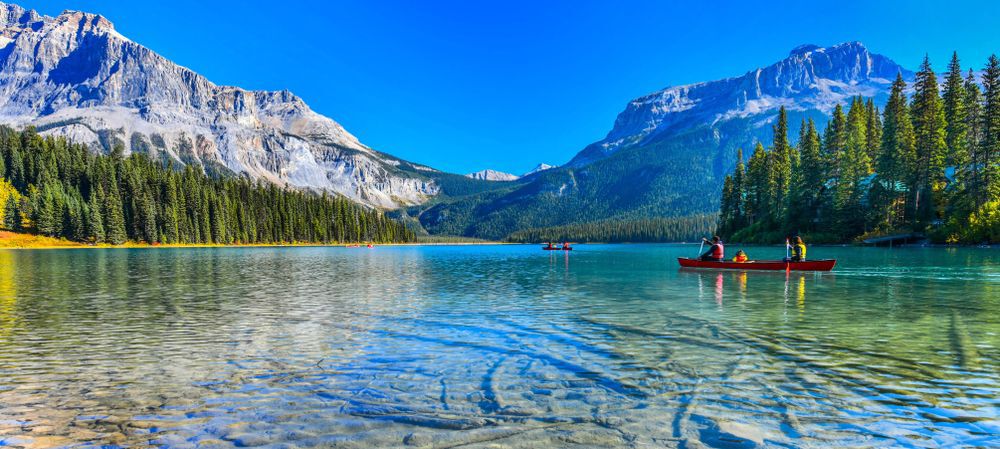 mountains, Emerald Lake,Yoho National Park in Canada