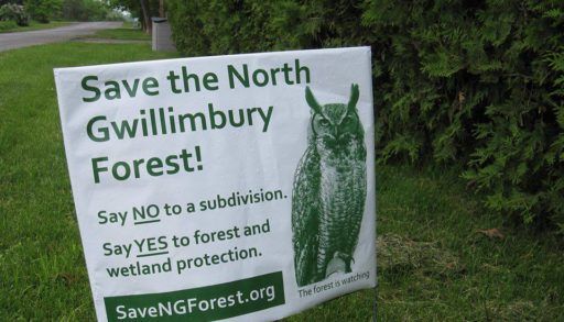 Save North Gwillimbury Forest Sign