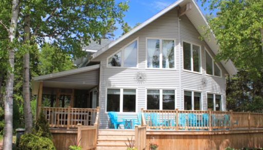 front of the cottage